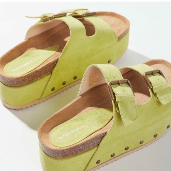 Free People x Intentionally Rule Breaker Flatform Sandals Size 7 NEW - Picture 3 of 17